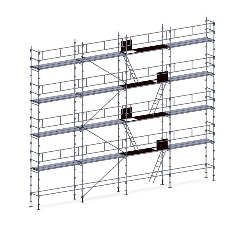 Échafaudage ES45 Façadier 80 m² acier galvanisé