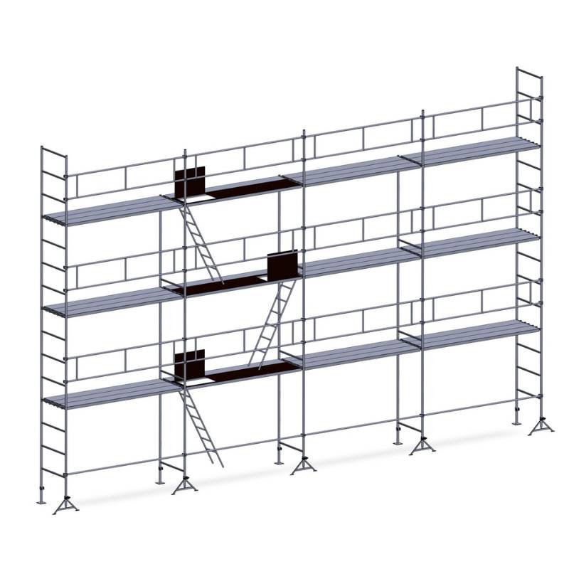 Échafaudage ES49 Maçon 128 m² sur chantier de gros œuvre